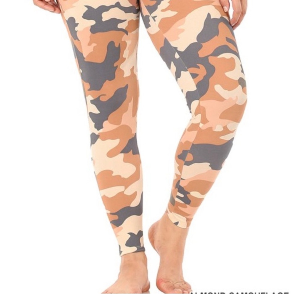 ZENANA CAMOUFLAGE LEGGINGS - Picture 1 of 5